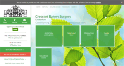 Desktop Screenshot of crescentbakerysurgery.nhs.uk