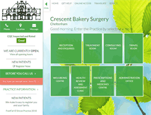 Tablet Screenshot of crescentbakerysurgery.nhs.uk